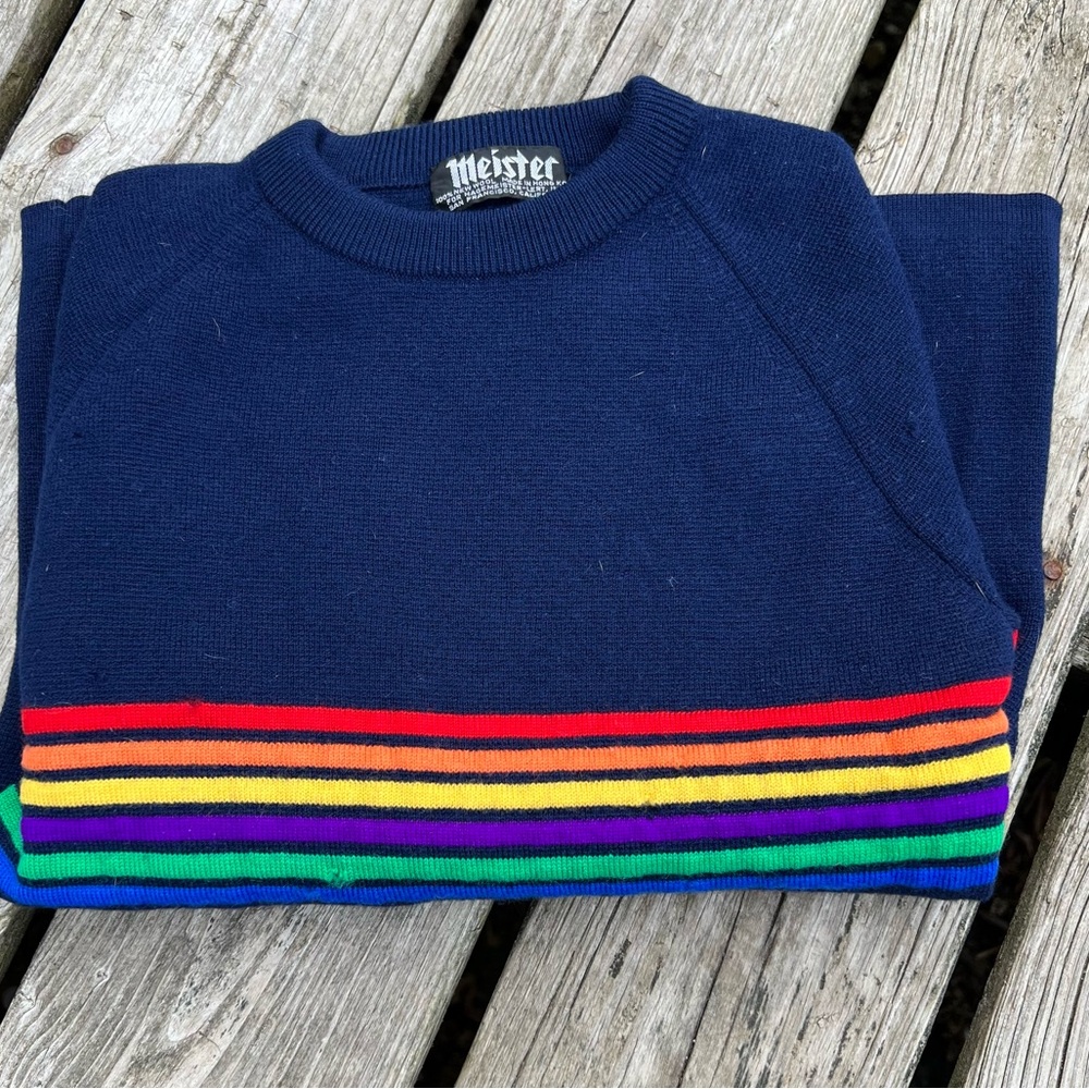 Vintage Meister Rainbow Sweater